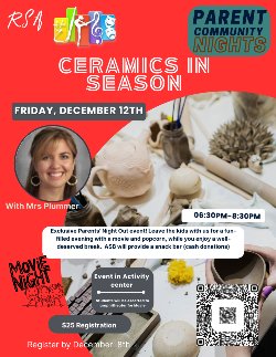 Parent Community Night - Ceramics